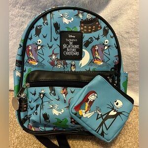 Nightmare Before Christmas Disney Backpack & Pouch, NWT